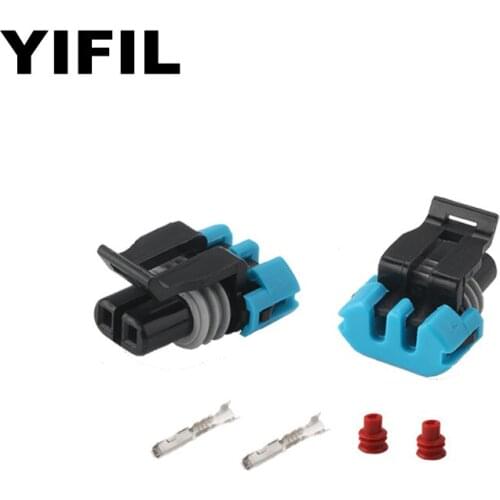 2 Pin/Way Low Oil Level Low Sensor Connector Plug For GM LT1 LS1 Camaro Firebird 12052641