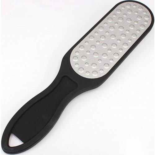 2020 Promotion Black Double Side Foot Rasp File Hard Dead Skin Callus Remover Pedicure Feet Files Tools Steel Mental