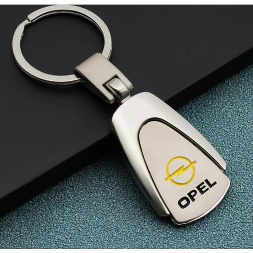 1PCS 3D Metal Alloy Car Styling Keychain Key Chain Key Rings For Opel Astra H G J Insignia Mokka Zafira Corsa OPC Accessories