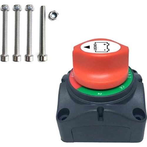 NST 1-2-Both-Off Selector Battery Isolator Switch 12V/24V/48V 200A for Marine Boat Rv Vehicles 4 Position