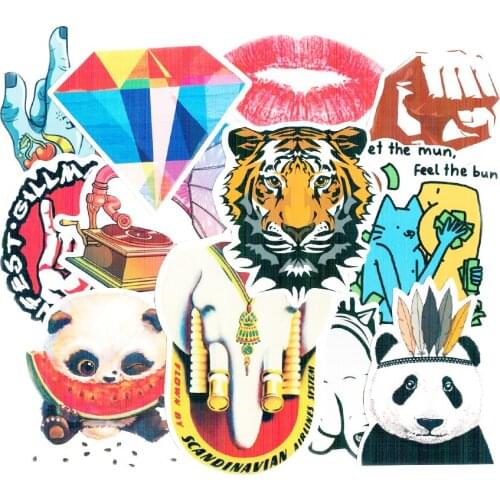 Diy stickers posters wall stickers for kids rooms home decor sticker on laptop skateboard luggage wall decals car sticker 30pcs