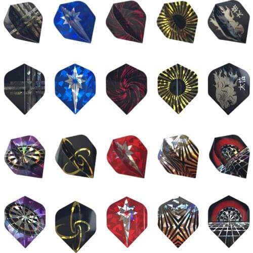 New 30Pcs/sets Professional Accessories Darts Flights Set Ten Colors High Quality Plastic Dart Wing Cool Darts Accessories