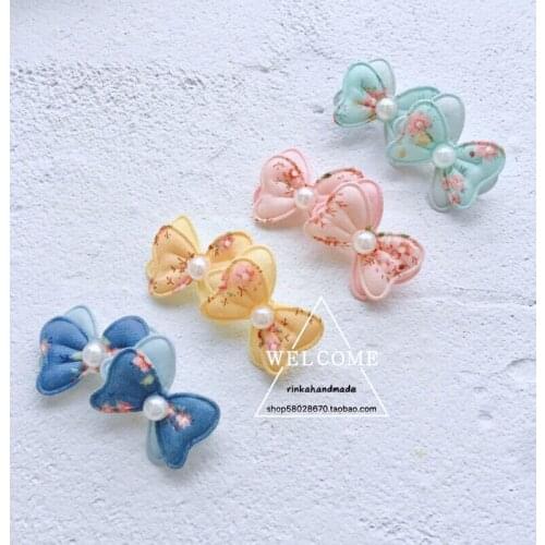 Handmade Pet Headdress Dog Headdress Teddy Malchis Yorkshire and Windstorm Hairpin 30Pcs