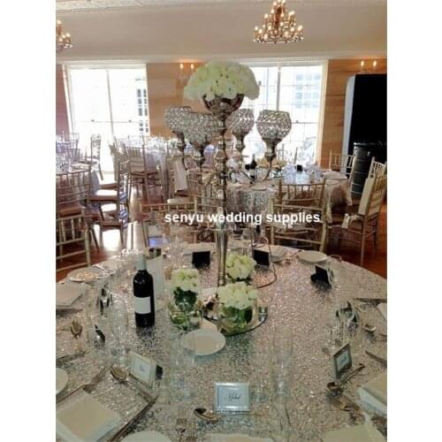 H90cm Gold Flower Vases Candle Holders Stand Wedding Decor Road Lead Table Centerpiece Rack Pillar Party Candlestick Candelabra