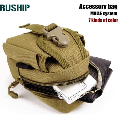 Hot Men Small Bag MOLLE Small Pouch Camouflage Mini Phone Purse Bags Man Military Fanny Pack Waist Bag Utility Survival Ride Bag