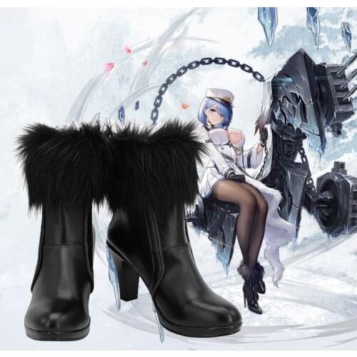 Azur Lane Chapayev Cosplay Costume Props High heels Shoes Halloween Carnival Party Custom Made Any Size For Unisex