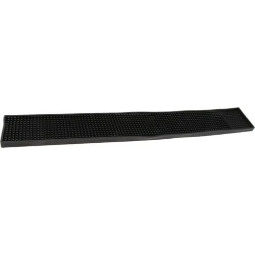Black Rubber Bar Runner Service Spill Mat for Pub Club Cocktail Beer Party