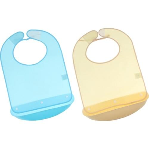 Reusable Meals Feeding Bib Clothing Protector Patient Aid Apron W/ PE