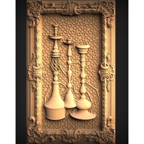 3D STL Model for CNC Router 3D Printer Artcam Aspire Bas Relief (369) Panno