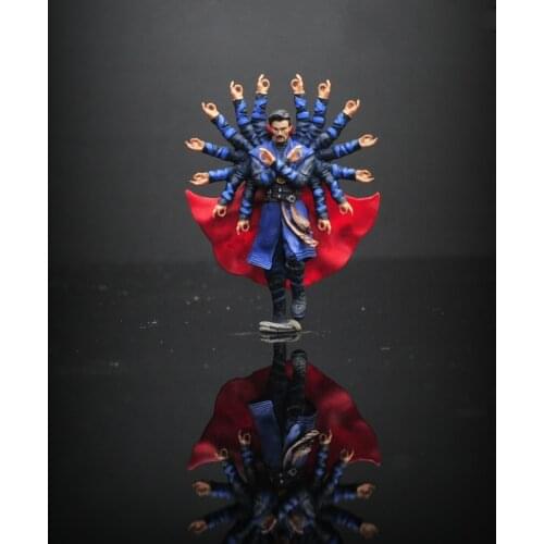 1:64 Scale Resin Die-casting Multi-handed Doll Model Car Scene Model Layout Collection Decorative Toy Ornaments