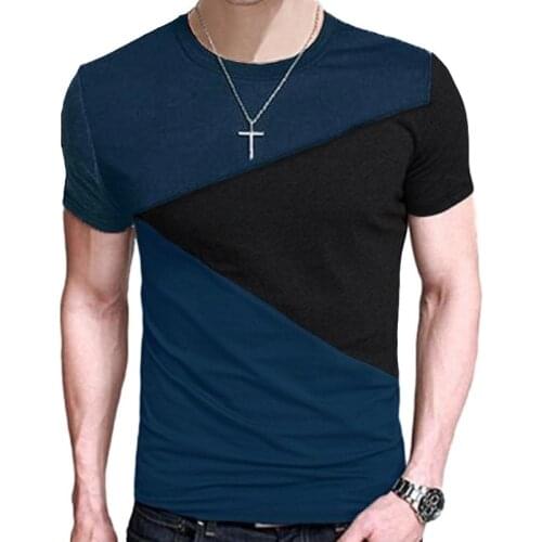 6 Designs Mens T Shirt Slim Fit Crew Neck T-shirt Men Short Sleeve Shirt Casual tshirt Tee Tops Short Shirt Size M-5XL TX116-R