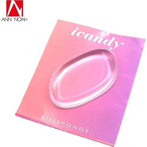 New Arrival Silicone Sponge Transparent Beauty Silisponge Makeup Puff Gel Foundation Cosmetic