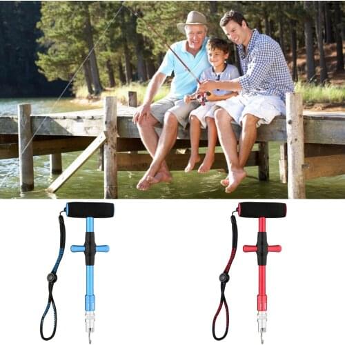 Portable T-shaped Hook Remover Extractor Fishing Squeeze-out Tool Outdoor Fishing Lure Removers Aluminum Fish Hooks Detacher