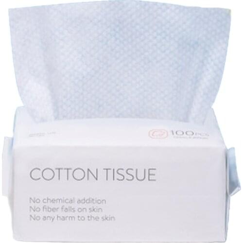Practical 100PCS Disposable Wash Face Towel, Clean Face Towel, Make of Cotton, Remove Makeup Towel, Wash Facial Tissue