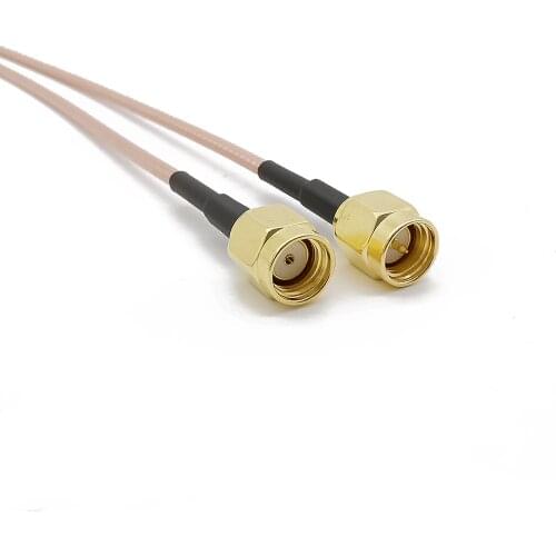 SMA Male to RP SMA Male RF Coaxial Pigtail Cable SMA Connector RG316 Cable SMA Plug to RP SMA Plug Jack M/M Coaxial Cable 2-15M