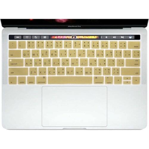 Thai Thailand Language Silicone Keyboard Cover Skin Protector For Apple Macbook Pro 13 A1706 15 A1707 A2159 TouchBar A1989 A1990