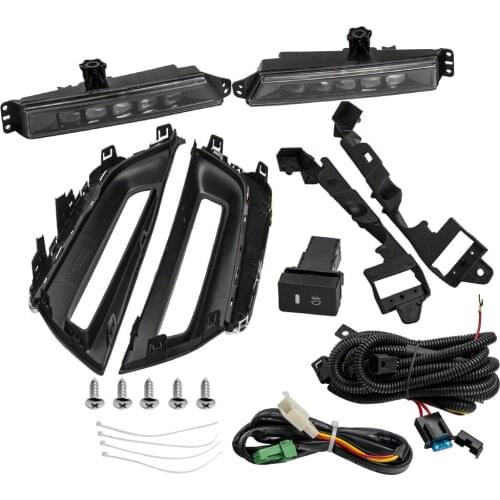 Bumper DRL LED Daytime Running Fog Light Lamp Pair For Honda CR-V CRV 2017-2018