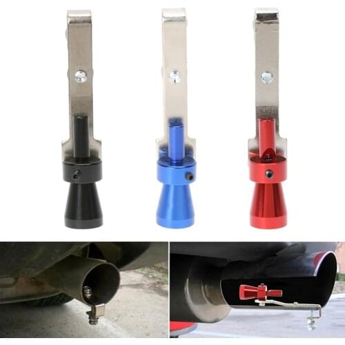 Universal Car Turbo Sound Whistle Muffler Exhaust Pipe Sound Whistle Universal Auto BOV Turbo Simulator Muffler 3 Colors Size S