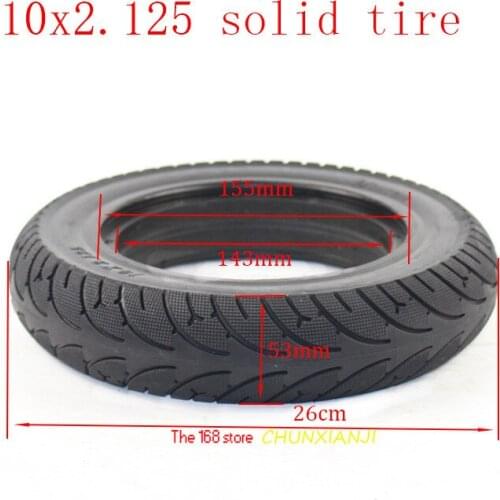High quality Electric Scooter Tires 10x2.125 Tubeless Wheel Tyres Solid Tyre 10*2.125 for Electric Scooter Accessory