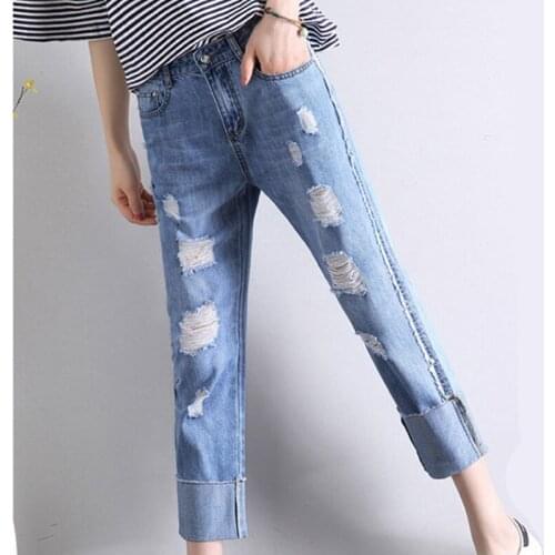 2018 spring summer trousers for women Edition slim jeans and pants Korean in small waist pencil pants