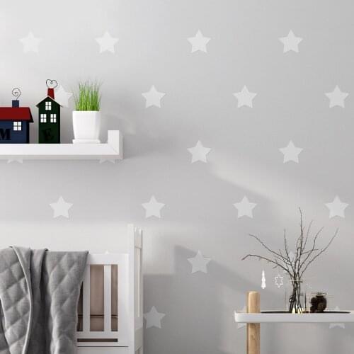 Star Wallpaper Childrens Room Wallpaper Girls Blue Sky and White Clouds Boys Bedroom Blue Princess Style Girls Non-Woven