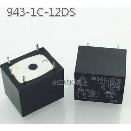 5pcs 943-1c-12ds-dc12v-7a-5pin A Series Of T73 New Relays