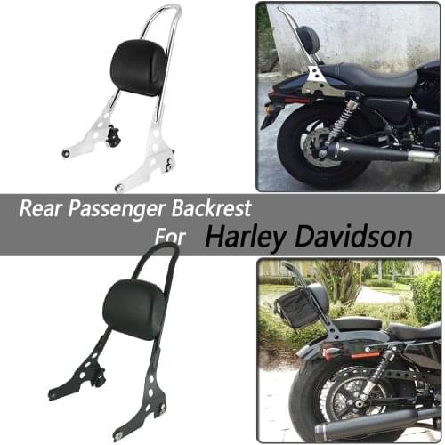 Motorcycle Rack Sissy Bar Rear Passenger Backrest Cushion Pad Motorcycle Luggage For Sportster XL883 XL1200 XL-883 1200 48 XL