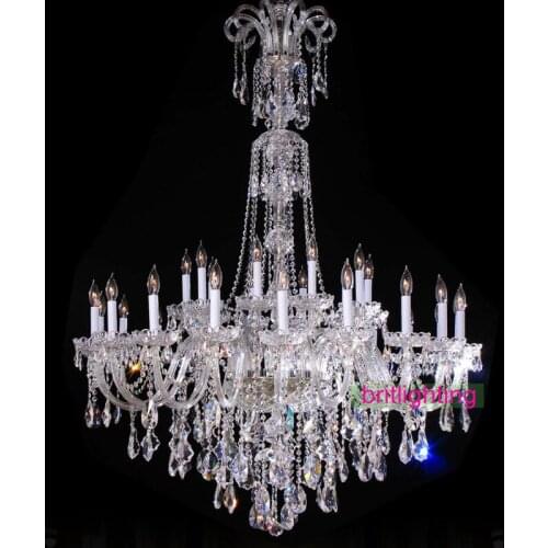 Big Chandelier Crystal Maria Theresa Crystal Chandelier Lighting Crystal Staircase Lamp Luxury Large Foyer Chandeliers Ceiling