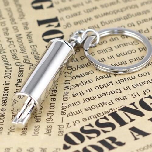 3D exhaust keychain creative car key chain exhaust pipe keychain key holder high quality portachiavi chaveiro llaveros hombre