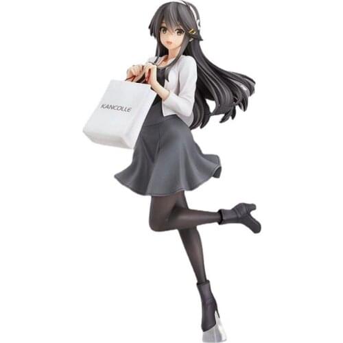 23CM Haruna Shopping mode Kantai Collection Ship Girl Figure 1/8 scale PVC Action Anime figure Doll Okaimono Model Toy Doll Gift