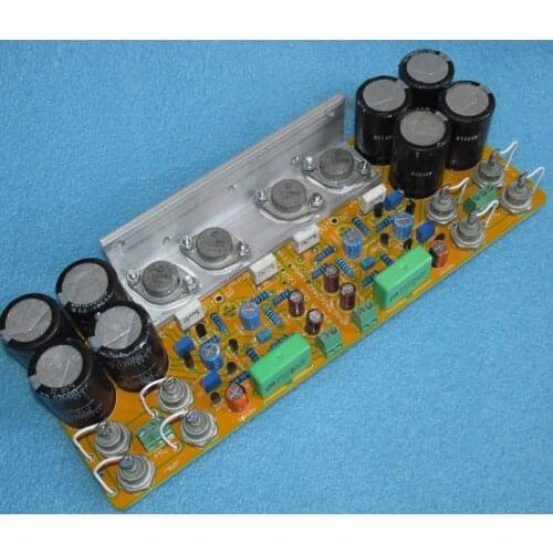HOOD 1969 classic circuit pure class A 12W + 12W power amplifier board, gold sealed tube version JCDQ4GK. Good stability