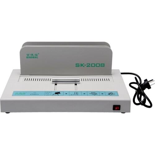 Hot melt binding machine small glue binding machine hose rubber strip automatic office voucher manual universal machine