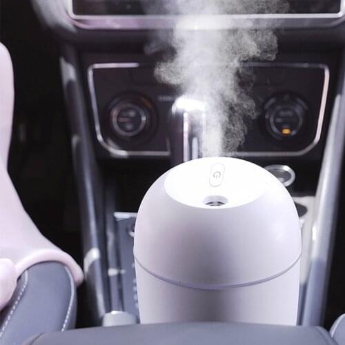 Mini Air Humidifier 220ML Aroma Essential Oil Air Diffuser Super Quiet USB Fogger Mist Maker For Home Car with LED Night Lamp