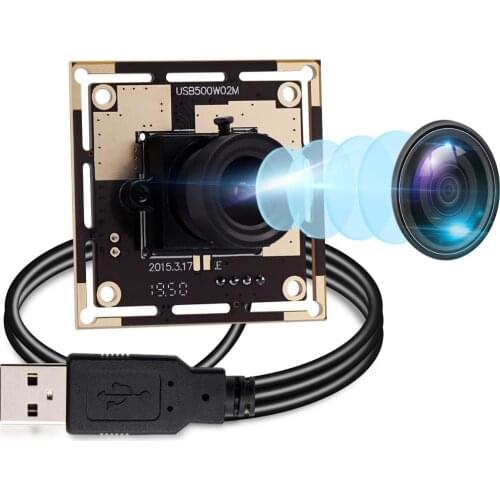 5 Megapixel high resolution OV5640 CMOS MJPEG/YUY2 mini CCTV 16mm lens USB Camera Module with 1m usb cable