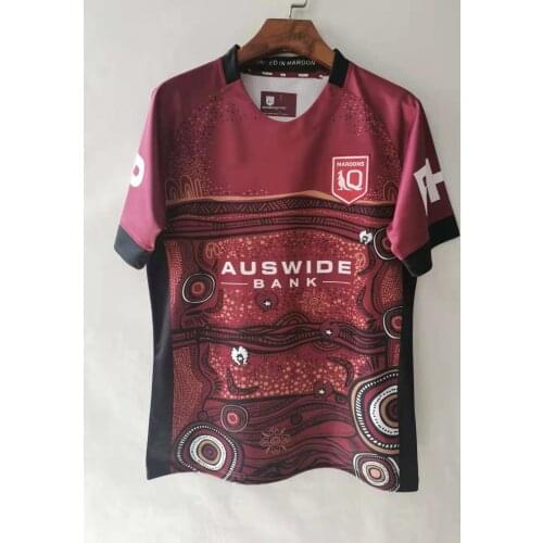 QLD Maroons 2021 Mens Indigenous Training Rugby Jersey size S-M-L-XL-XXL-3XL-4XL-5XL