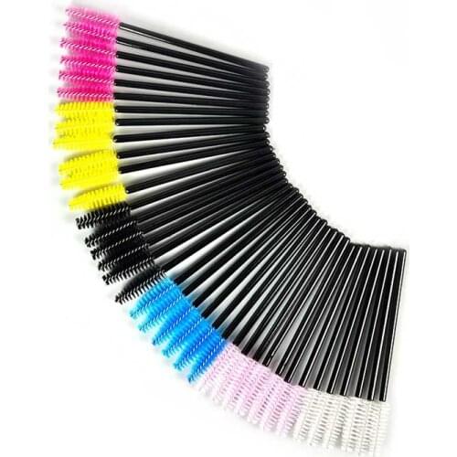 Damman Eyelash Extension Disposable Eyebrow Brush Mascara Wand Applicator Spoolers Eye Lashes Cosmetic Brushes Set Makeup Tools