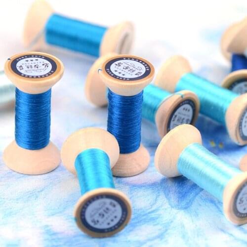 20m Lake Blue Suzhou DIY Common Color Silk Line Branch Manual Spiraea Embroidery thread