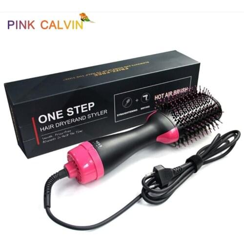One Step Hot Air Comb Volumizer Rotating Hair curling Brush Roller Rotate Styler Comb Styling Straightening Curling Tool