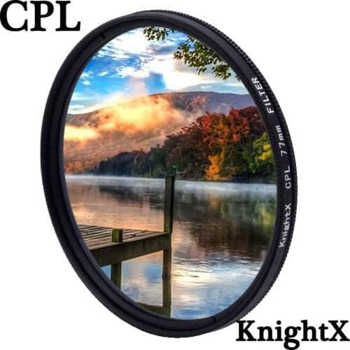 KnightX CPL Polarizer Polarizing 49 52 55 58 62 67 72 77 mm Camera lens filter for Sony Canon Nikon d5300 600d d3200 52mm 58mm