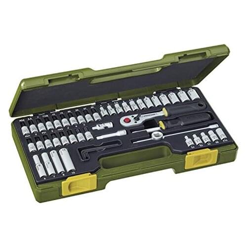 Proxxon 23280 - Set keys, 1/4 ", 49 pieces