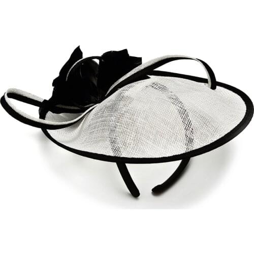Fedoras Hat for Women Wedding Bibi Elegant Linen White Black Church Cap Fascinators Formal Cocktail Party Wedding Woman Hats