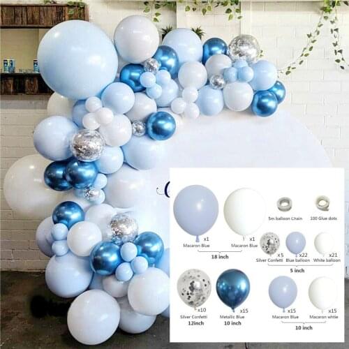 Blue ocean balloon birthday party supplies wedding decoration balloon chain set wedding decoration party decoration baby shower