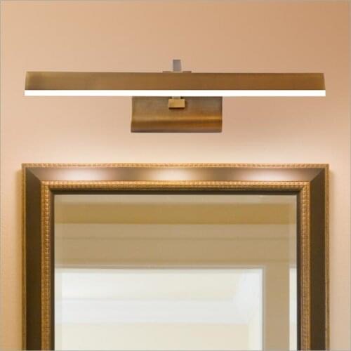 Modern Mirror Lamp 41CM/51CM/61CM Waterproof Retro Bronze Cabinet Vanity Mirror Lights Led Wall Light Lamp LED Light Wall Lamp