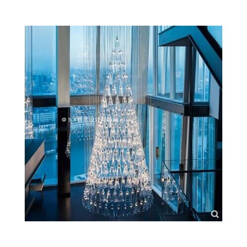 Led shopping mall writing building, hotel lobby, duplex building, living room, villa, Christmas tree luxury art lamps lighting