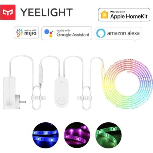 Yeelight 2M Smart RGB LED Light Strip 1S Extendable Multicolor Dimmable Smart App Wifi Control Music Sync Tape Strip Lights