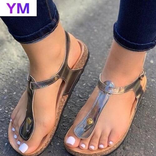 2021 Women Sandals Summer Outdoor Beach Flip-flop Sandals Green Fashion Gladiator Sandals Women Flats Casual Sandalias De Mujer