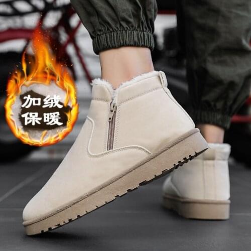 Snow boty dress suede sport ankle men western Mens leather hombre de sneakers casuales mens mens boots footwear platform winter