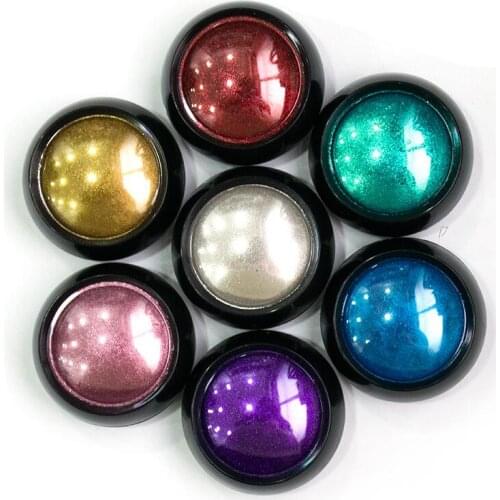 7 Colors Rose Gold Red Shine Mirror Effect Titanium Powder Holographic Glitters Manicure Nail Art Chrome Dust Decorations ,HEW0