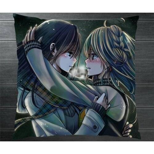 Anime Citrus Aihara Yuzu Aihara Mei Couple Two Side Pillowcase Pillow Case Cover Otaku Manga Cosplay Gift BED/SOFA/CAR Decor P9