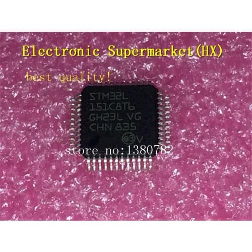 Free Shipping 50pcs/lots STM32L151C8T6 STM32L151 LQFP-48 New original IC In stock